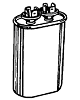 Fan motor and compresor capacitors