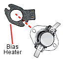 Separate Bias Heater with Mating Dryer Thermostat